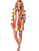 Dámsky župan 3456 Capri s kapucňou krátky - Vestis