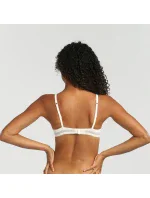 Dámska hladká vystužená podprsenka DIM INVISIFREE PADDED BRA - DIM - smotanová