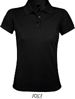 SOL'S Prime Women Dámske piqué polo z hrubej bavlny 25.0573 čierne