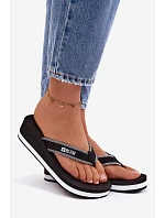 Dámské žabky na platformě Big Star NN274A727 Černé Dámské žabky na platformě Big Star NN274A727 Černé