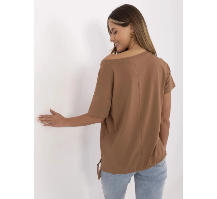 Tričko CLM TS 1019.79 svetlohnedé Tričko CLM TS 1019.79 svetlohnedé