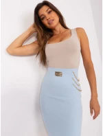 Spódnica RV SD model 18861822 jasny niebieski - FPrice Spódnica RV SD model 18861822 jasny niebieski - FPrice