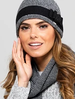 Dámska čiapka Katalonia čiernobiela - Kamea