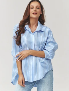 Košeľa s dlhým rukávom model 223361 Makadamia