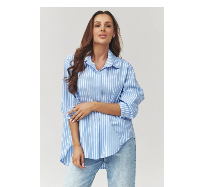 Košeľa s dlhým rukávom model 223361 Makadamia