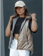 Dámska prešívaná vesta ICONVEST camel FashionStreet TY4433 Dámska prešívaná vesta ICONVEST camel FashionStreet TY4433