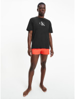 Pánske tričko KM0KM00757 - BEH čierna - Calvin Klein
