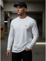 Pánské bílé tričko s dlouhým rukávem Dstreet model 21963467 - FashionStreet Pánské bílé tričko s dlouhým rukávem Dstreet model 21963467 - FashionStreet