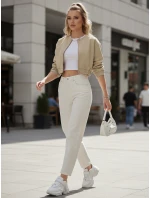 Dámské džíny mom fit s vysokým pasem světle béžové Dstreet model 21996022 - FashionStreet