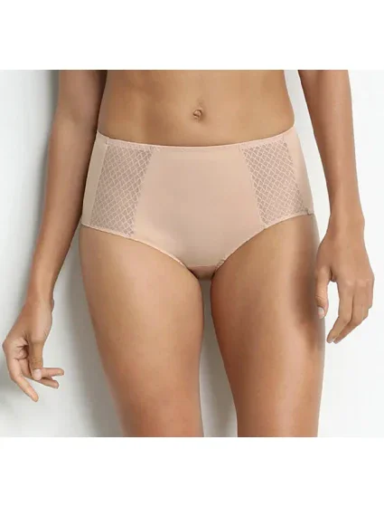 Dámske nohavičky FLAT TUMMY EFFECT MIDISLIP Drawstring Panties - BELLINDA - nude