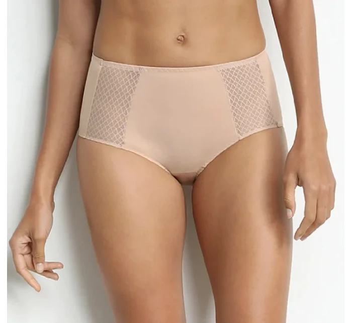 Dámske nohavičky FLAT TUMMY EFFECT MIDISLIP Drawstring Panties - BELLINDA - nude