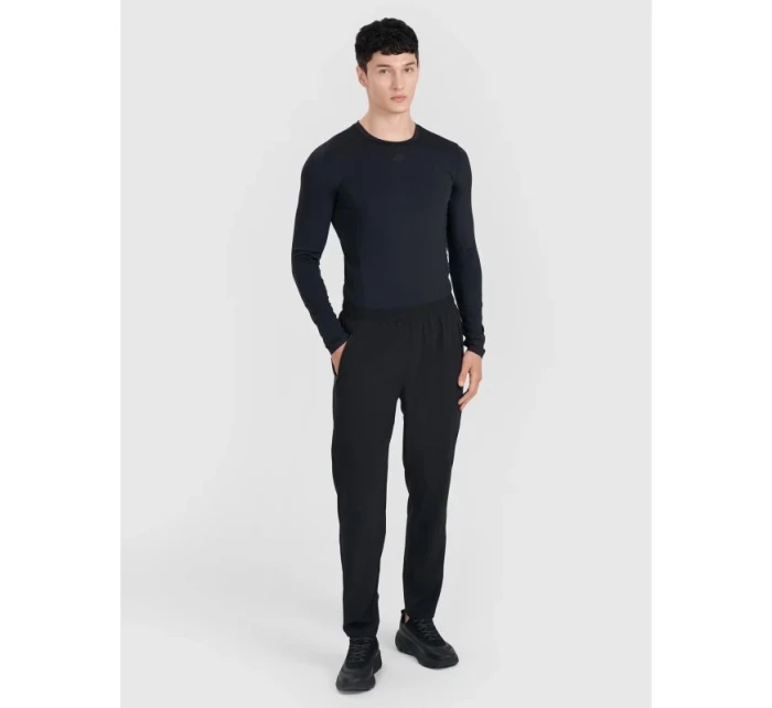 Pánske rýchloschnúce tréningové tričko s dlhým rukávom 4F 4FWMM00TFLOM507-20S pánske