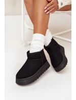 Dámské Sněhule Na Platformě Zateplené Kožíškem Černé model 21705246 - Boto Dámské Sněhule Na Platformě Zateplené Kožíškem Černé model 21705246 - Boto