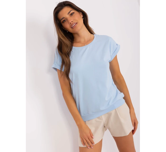 Bluzka RV BZ model 18694280 jasny niebieski - FPrice Bluzka RV BZ model 18694280 jasny niebieski - FPrice