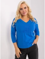 Bluzka RV BZ model 18965297 ciemny niebieski - FPrice Bluzka RV BZ model 18965297 ciemny niebieski - FPrice