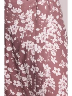 S405 Zavinovacie maxi šaty s potlačou - model 2