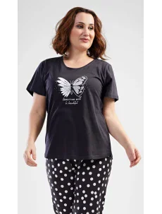 Dámske pyžamo kapri Motýľ