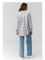 Košeľa s dlhým rukávom model 224092 Makadamia Košeľa s dlhým rukávom model 224092 Makadamia