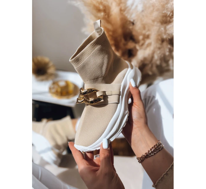 Dámské boty ELISA beige Dstreet ZY0280