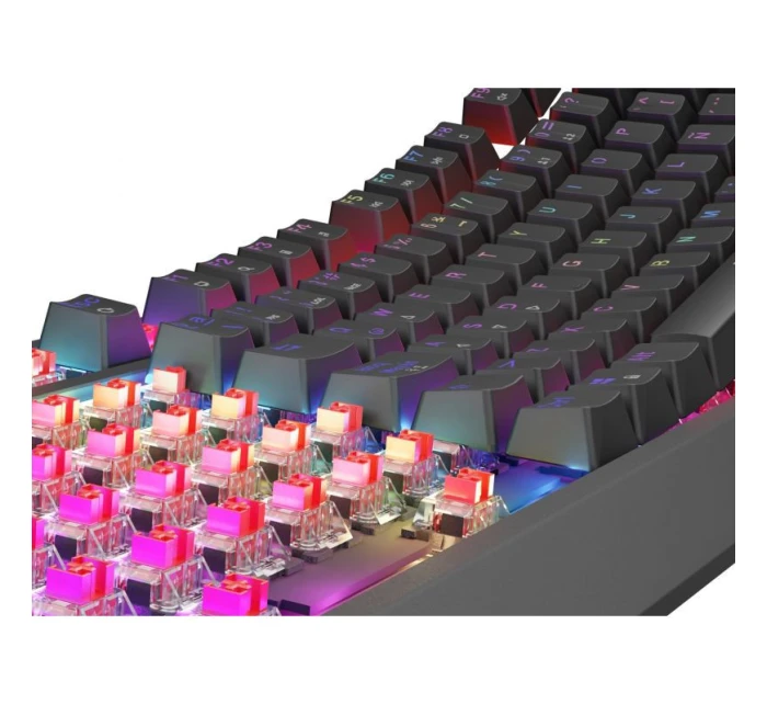 GENESIS Thor 230 TKL Herná USB QWERTY klávesnica Španielska čierna