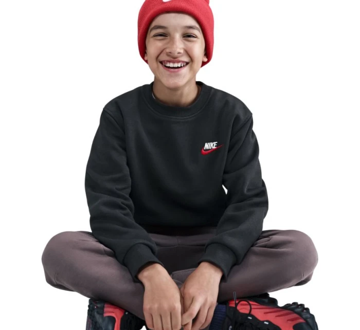 Detská mikina Nike Sportswear Club Fleece Black FD3006 012