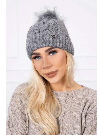 Čiapka K168 tmavo šedá Čiapka K168 tmavo šedá