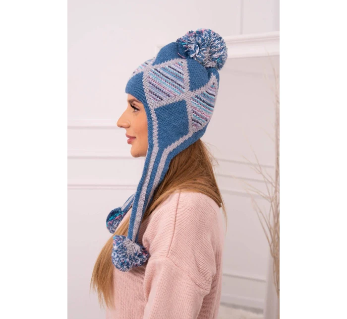 Dámska ušianka Eunika K322 denim