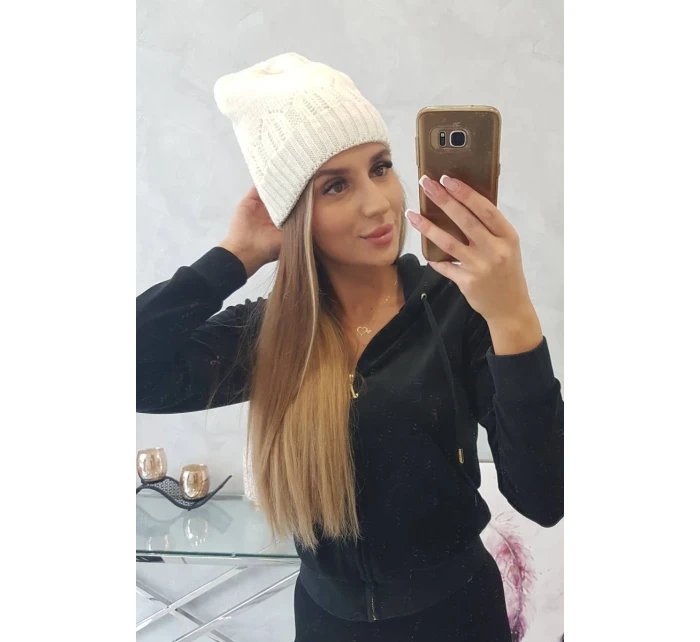Dámska čiapka Irmina K333 ecru Dámska čiapka Irmina K333 ecru