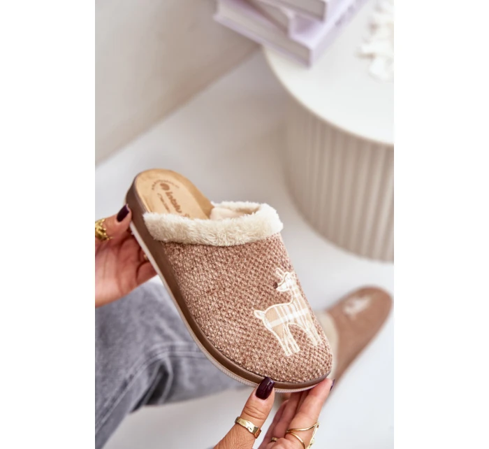 Dámské Pantofle S  Béžové model 21677364 - Inblu