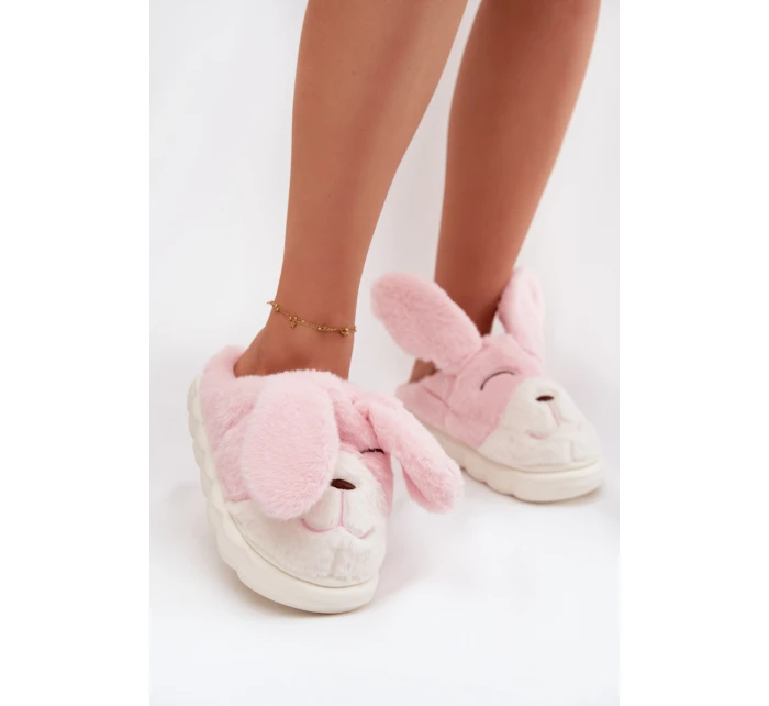 Kožešinové dámské pantofle růžové model 21772462 - Boto Kožešinové dámské pantofle růžové model 21772462 - Boto