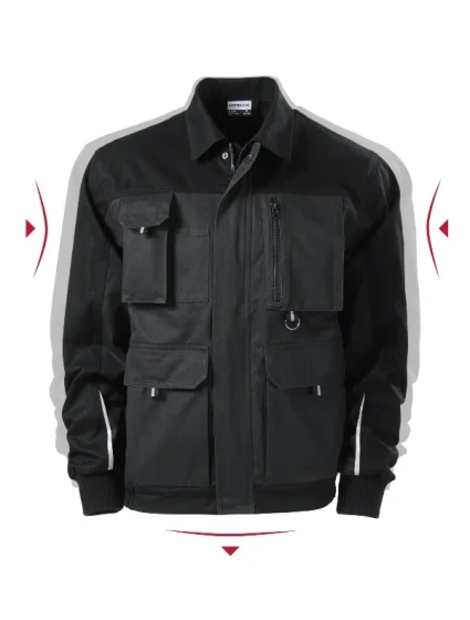 Woody pánska pracovná bunda ebony gray