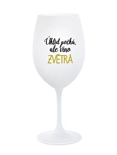 Upratovanie čaká, ale víno vyhrá - pohár na biele víno 350 ml