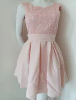 Dámske večerné šaty BI-2141 ružové - Bicotone