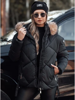 Dámská zimní bunda prošívaná s kapucí černá Dstreet model 22546793 - FashionStreet