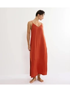 Summer Satin Dress - ORANGE - TRIUMPH ORANGE - TRIUMPH