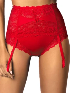 Dámsky podväzkový pás 053/3 Carmela červená - MAT