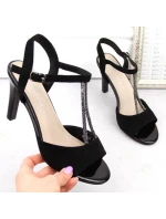 Černé semišové sandály W model 19907355 - SERGIO LEONE