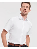 Košile s krátkým rukávem, vzor rybí kost 11. white model 22476040 - Russell Athletic Košile s krátkým rukávem, vzor rybí kost 11. white model 22476040 - Russell Athletic