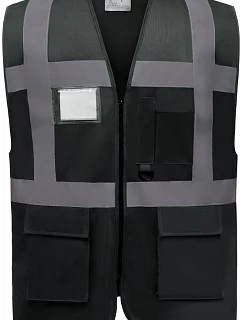 Yoko HVW 801 Hi-Vis multifunkčná vesta 79.W801 čierna