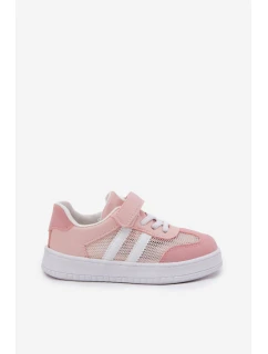Dětské tenisky na suchý zip růžové model 21692520 - Boto