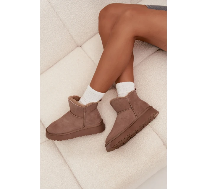 Śniegowce Z Naturalnego Zamszu Ocieplane Futerkiem Vinceza 97961 Beżowe Śniegowce Z Naturalnego Zamszu Ocieplane Futerkiem Vinceza 97961 Beżowe