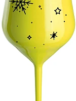 WINTER - žltý nerozbitný pohár na víno 470 ml