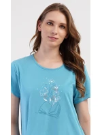Dámské domácí šaty s krátkým rukávem model 21248990 - Vienetta