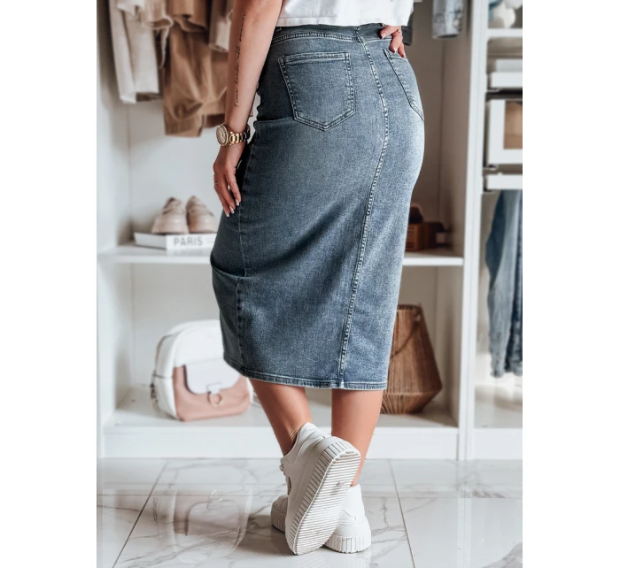 Džínová midi sukně s rozparkem modrá Dstreet model 21985611 - FashionStreet