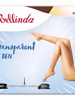 Průhledné punčochové kalhoty bez  15 DEN  hnědá model 22306021 - Bellinda