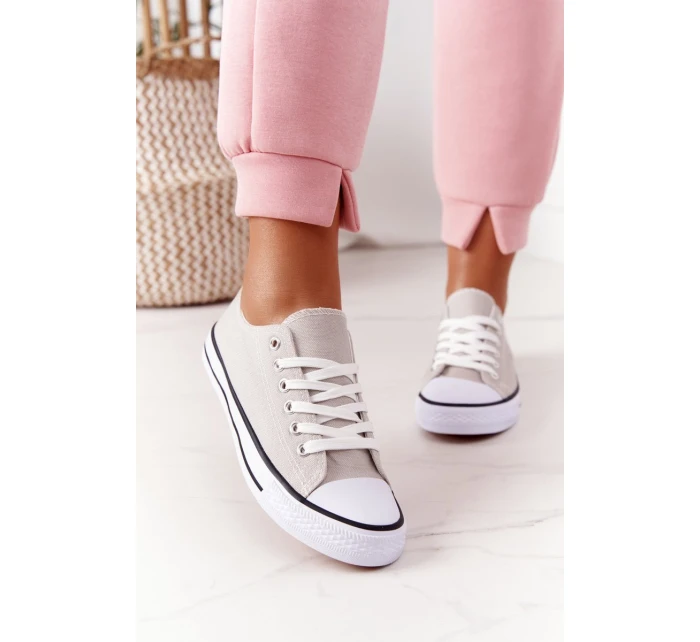 Damskie Klasyczne Trampki Szare Omerta