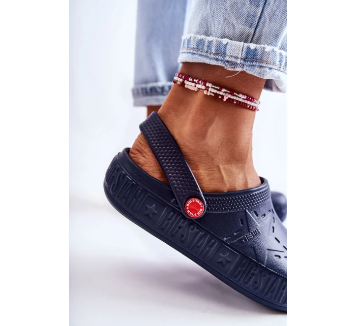 Dámské světlé pantofle Big Star model 21593810 námořnická modrá - Big Star Shoes