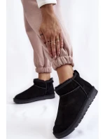 Dámské semišové nízké boty do sněhu Černe model 21601975 - Boto Dámské semišové nízké boty do sněhu Černe model 21601975 - Boto