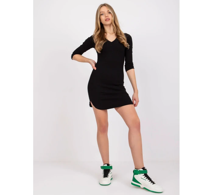 Šaty RV SK model 17047469 černá - FPrice Šaty RV SK model 17047469 černá - FPrice