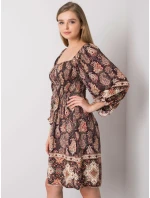 TW SK BI H3748 šaty.22X tmavo hnedá